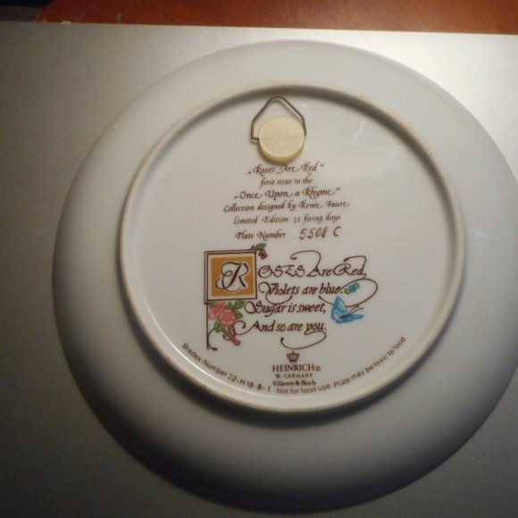 Four plates Villeroy & Boch W.Germany Renee Faure - Picture 4 of 8